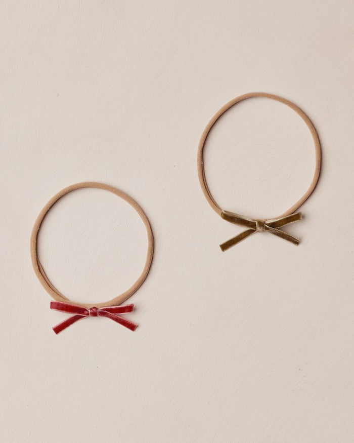 Ruby + Pine Velvet Headbands 2pk