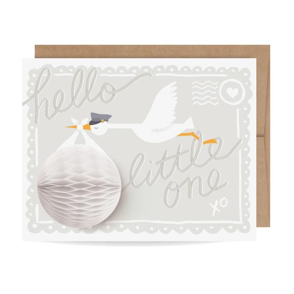 Stork Pop-Up Greeting Card