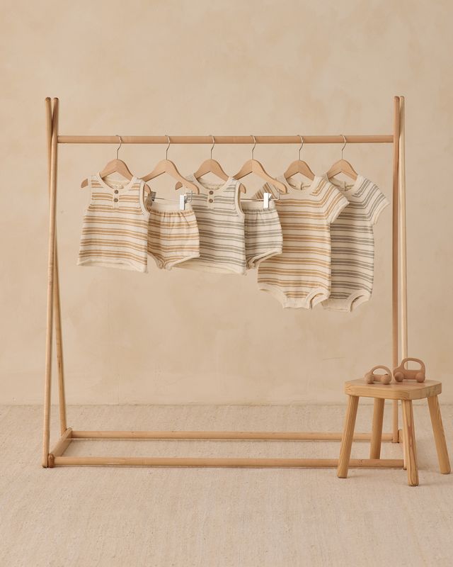 Butterscotch Stripe Rowan Romper