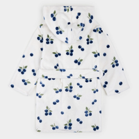 Blueberries Plush Robe