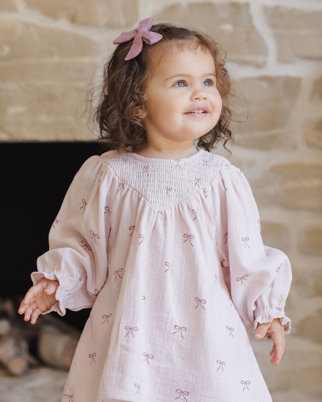 Bows Smocked Dress