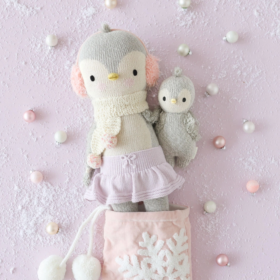 Skylar the Penguin Knitted Doll