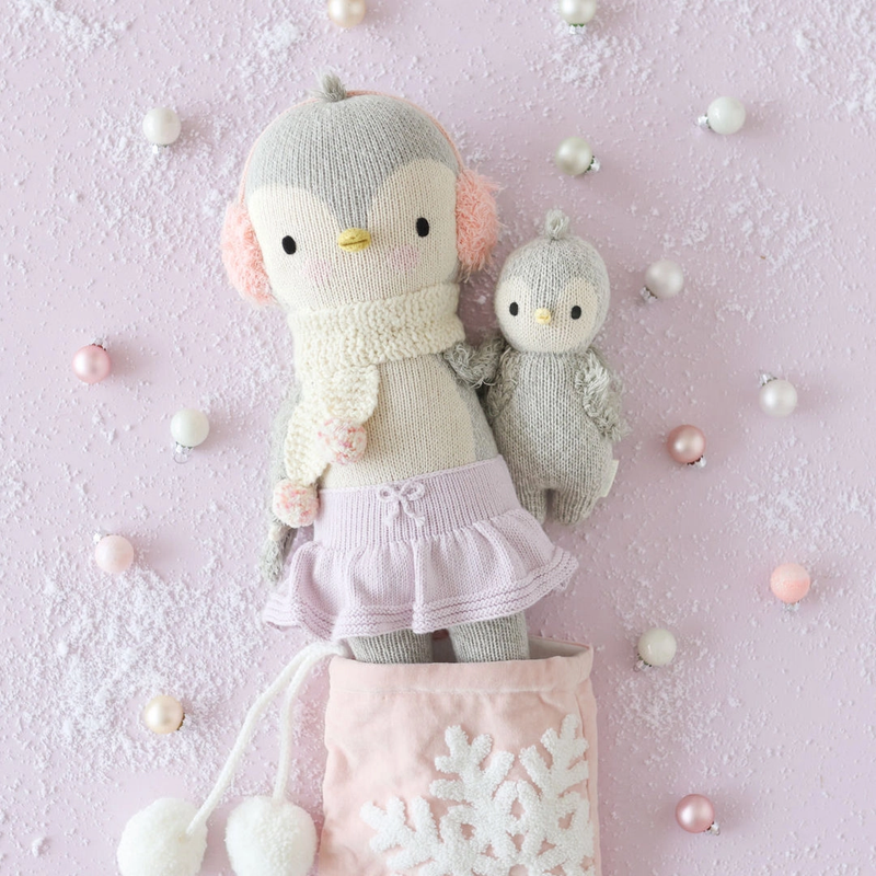 Skylar the Penguin Knitted Doll