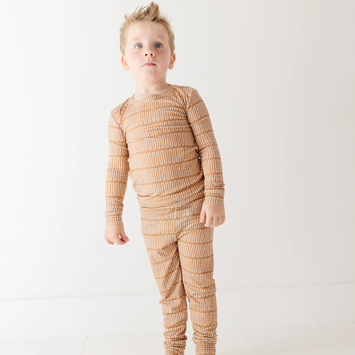 Neutral Lines Small Ribbed Pajama Set