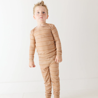 Neutral Lines Small Ribbed Pajama Set