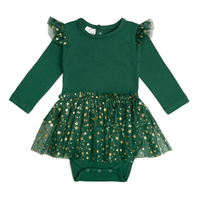 Emerald Shimmer Tutu Bodysuit