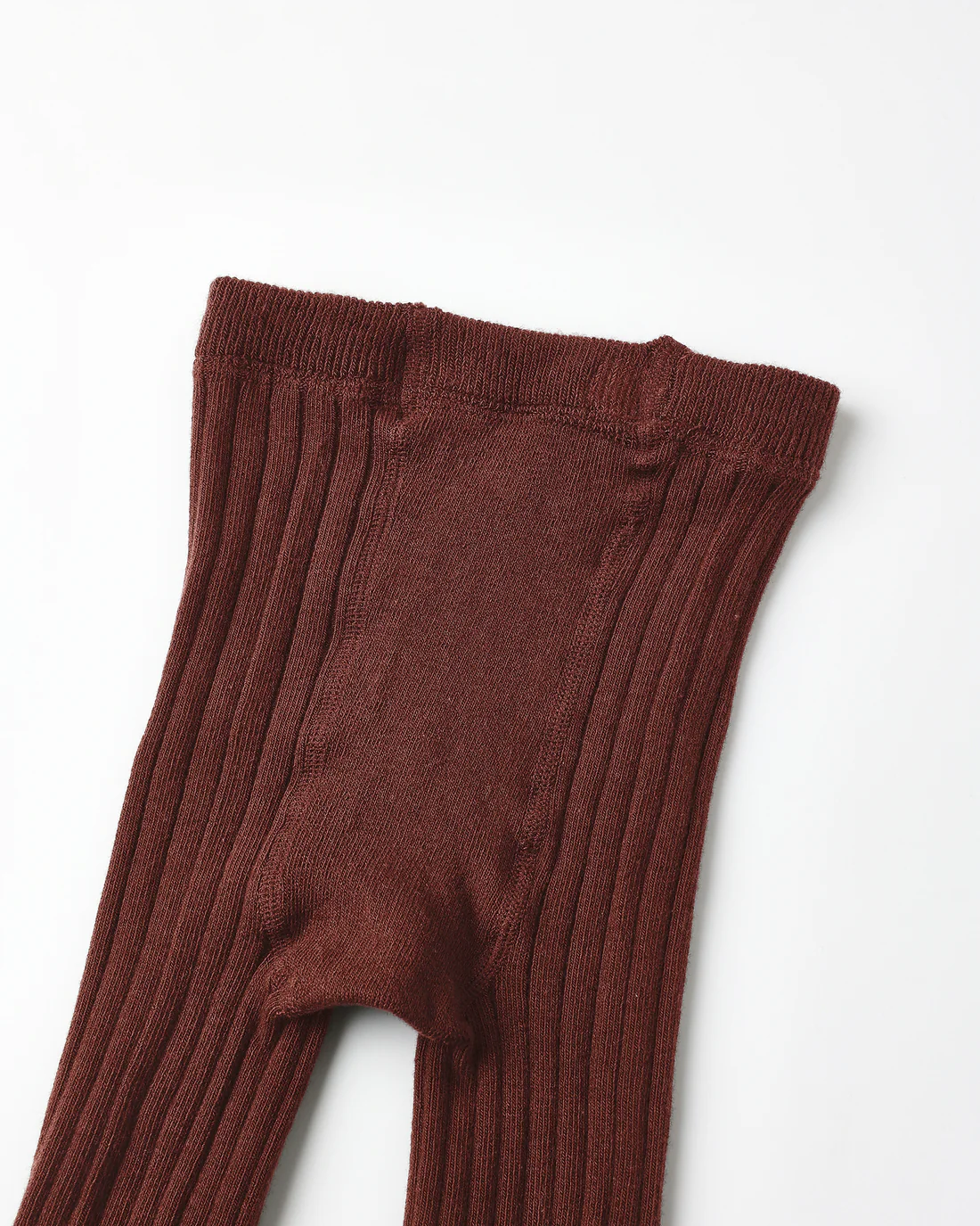 Burgundy Ribbed Tights