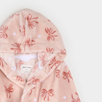 Pink Bows Plush Robe
