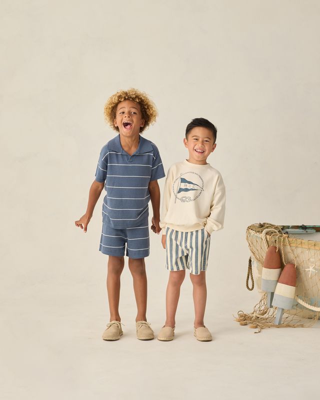 Navy Stripe Dawson Short