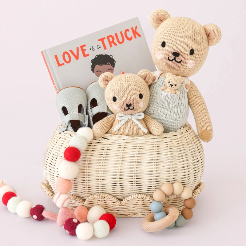 Alexander the Honey Bear Knitted Doll