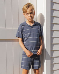 Navy Stripe Chandler Knit Short