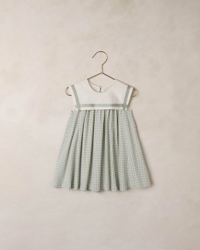 Eucalyptus Check Daisy Dress