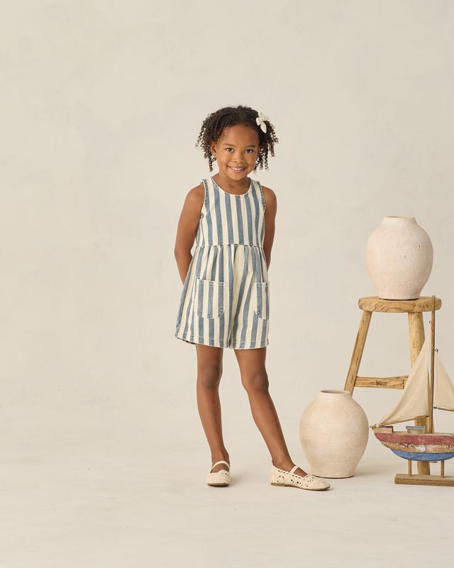 Navy Stripe Dani Romper