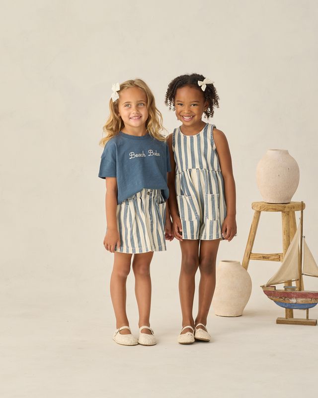 Navy Stripe Dani Romper
