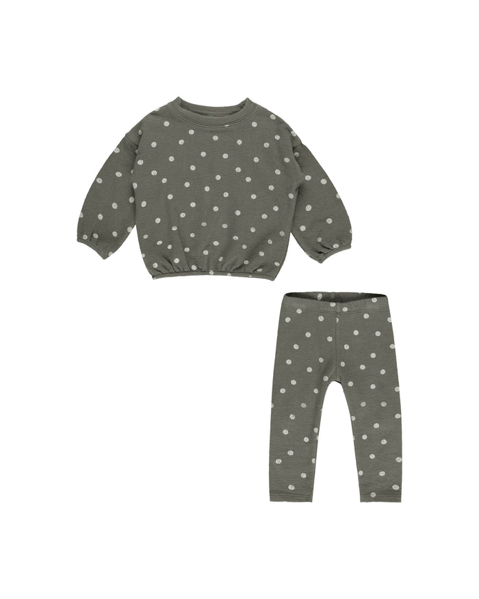 Forest Dot Cozy Knit Set