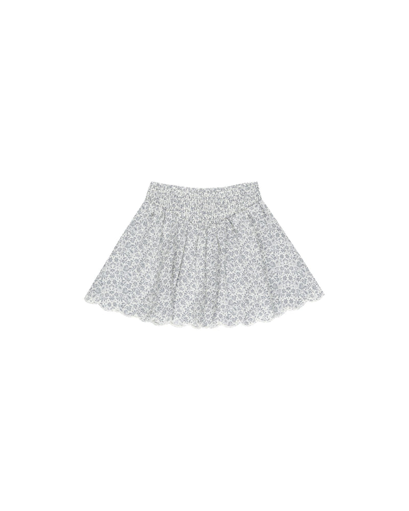 Ditsy Smocked Mini Skirt