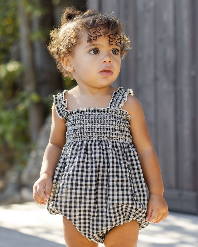 Black Check Julia Romper