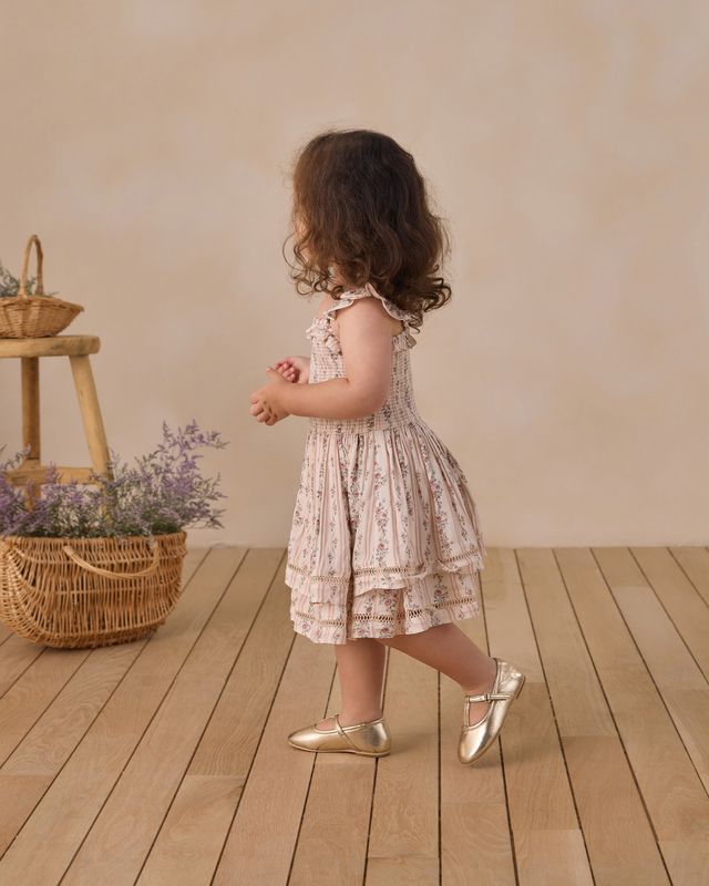 Floral Stripe Birdie Dress