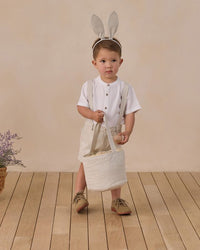 Sky Stripe Suspender Short