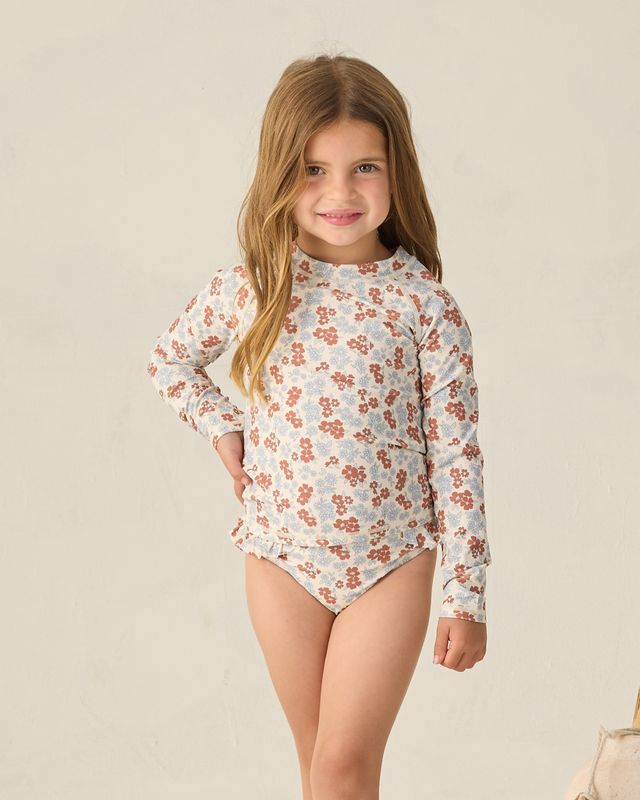Americana Floral Maryn Rashguard Set