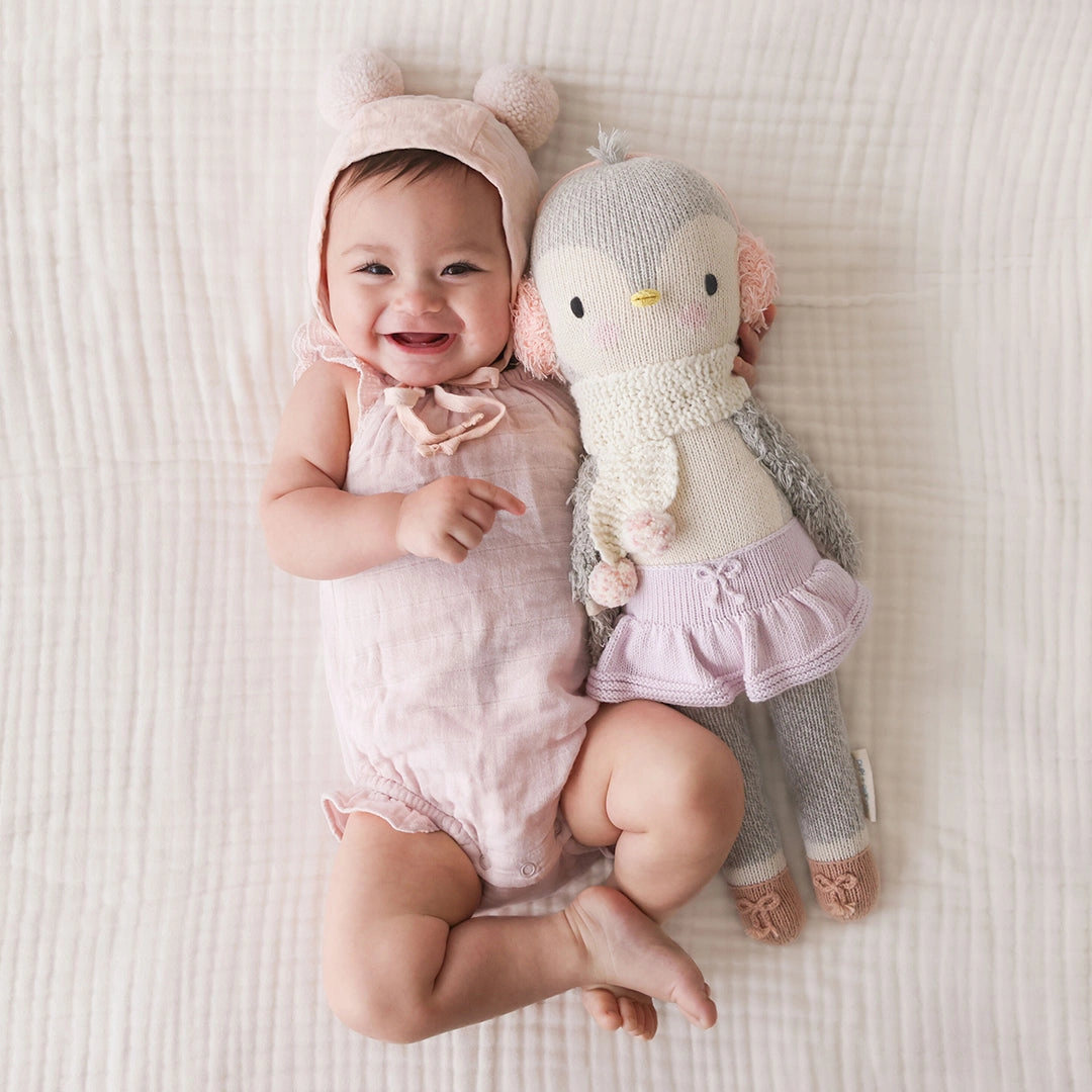 Skylar the Penguin Knitted Doll