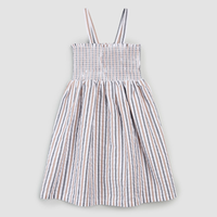 Striped Seersucker Smocked Tank Dress