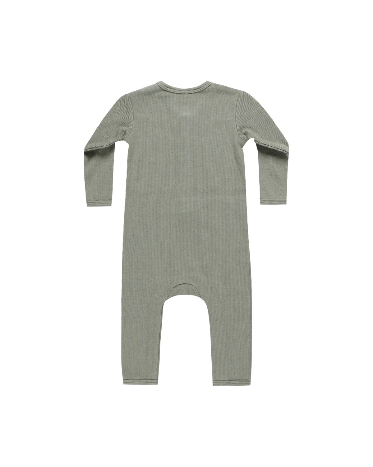 Basil Ribbed Baby Jumpsuit