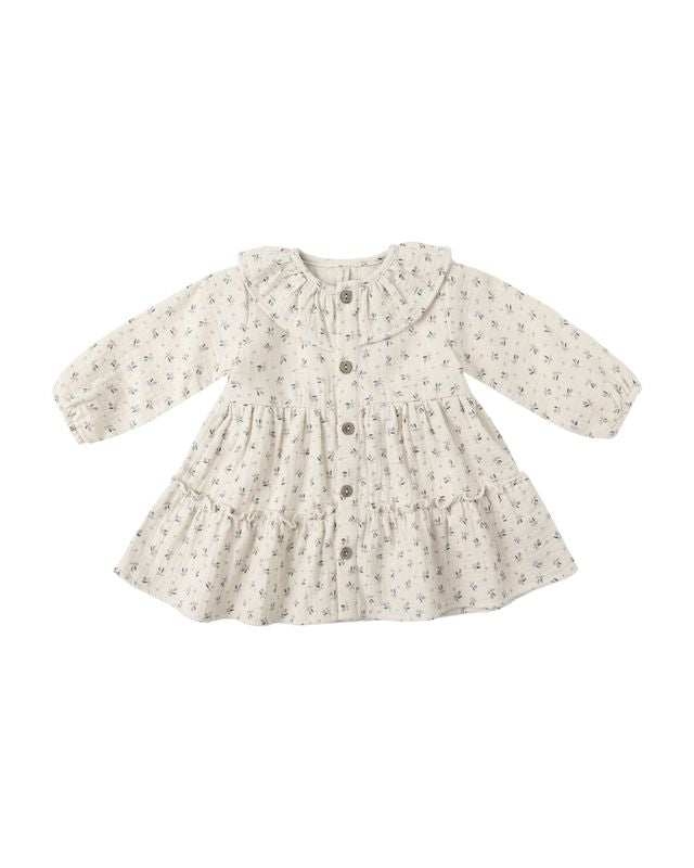 Bluebell Ruffle Collar Button Dress