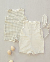 Eucalyptus Check Georgie Romper