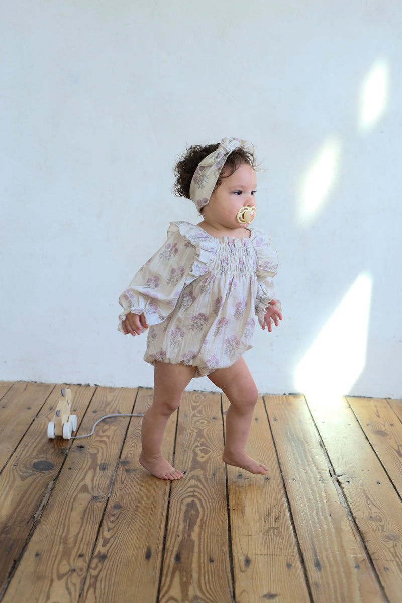 Fox Glove Smocked Romper