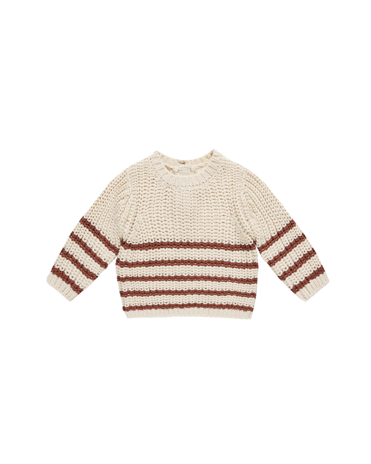 Cranberry Stripe Knit Sweater