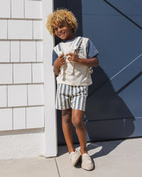 Navy Stripe Dawson Short