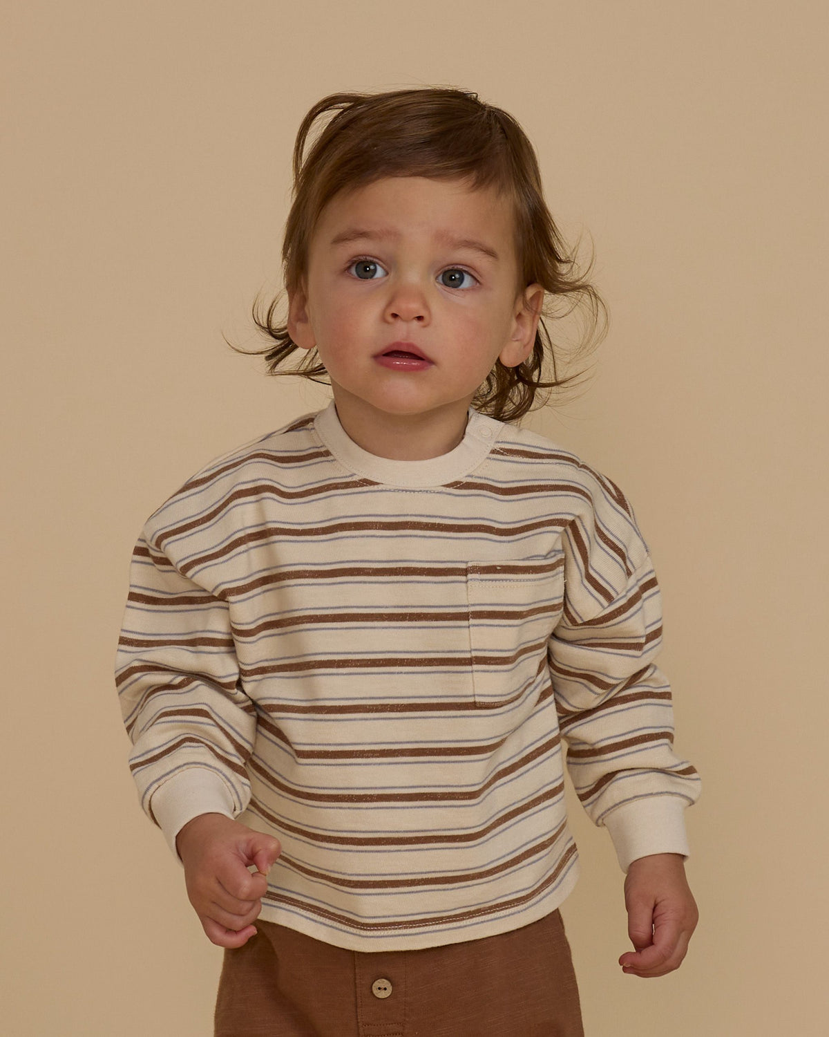 Saddle Stripe Relaxed Long Sleeve Tee