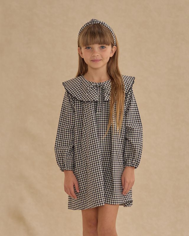 Black Gingham Mini Dress