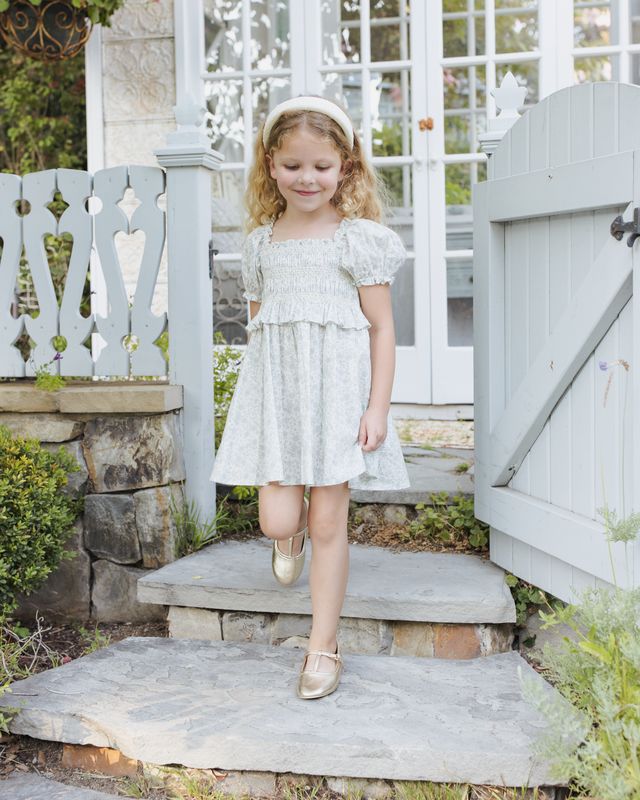 Sky Floral Olivia Dress