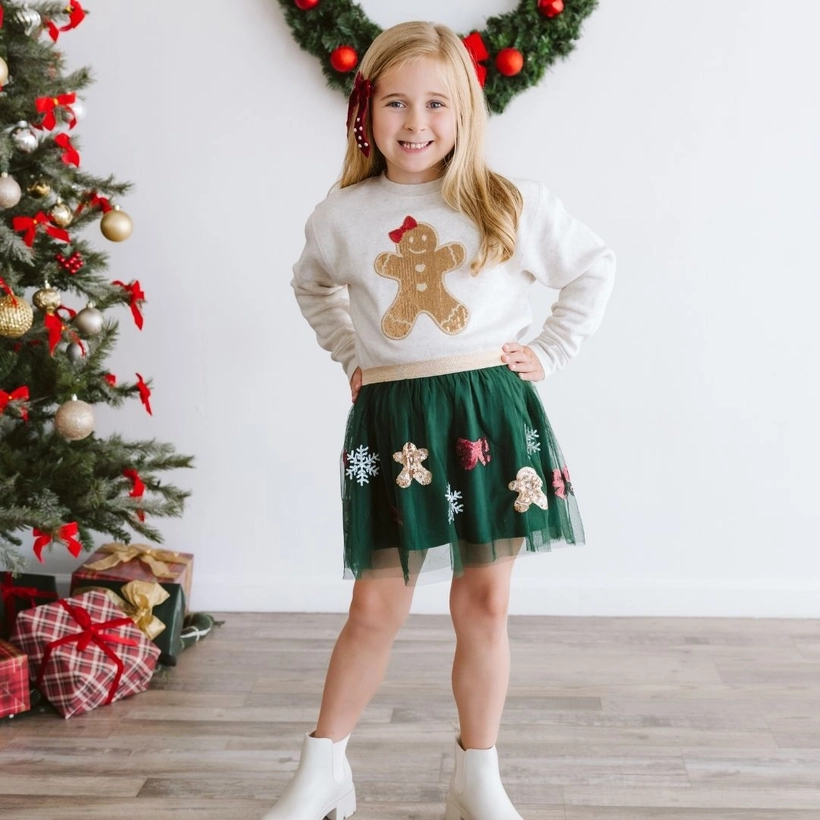 Gingerbread Sequin Tutu