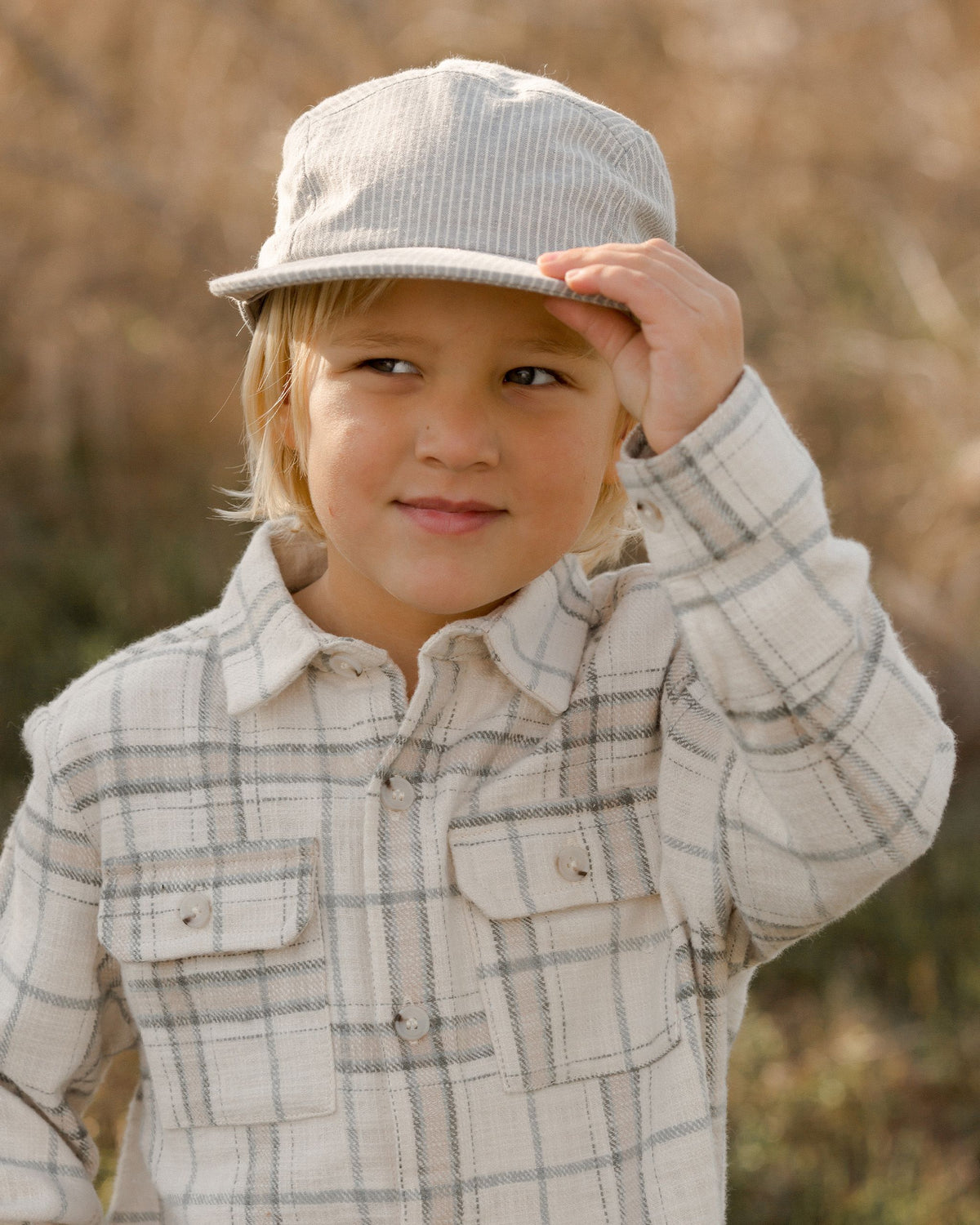 Rustic Plaid Collared Shirt