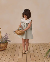 Eucalyptus Check Daisy Dress