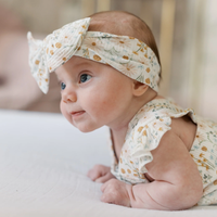 Whimsical Floral Bamboo Bow