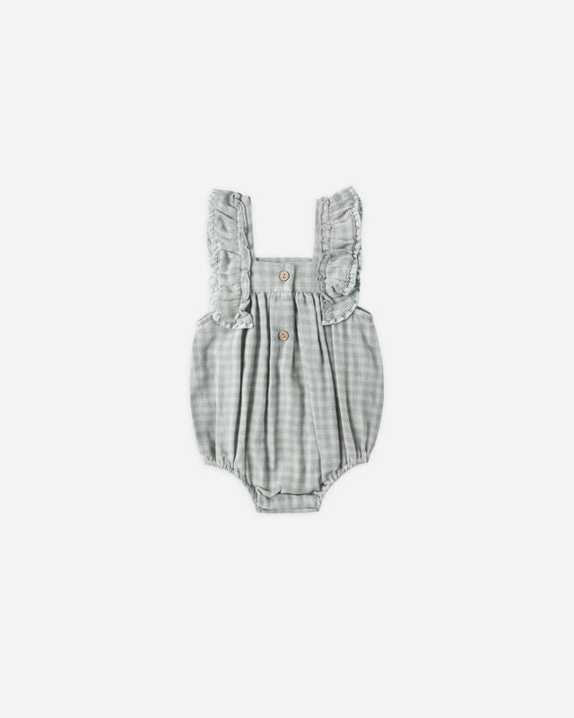 Green Gingham Maya Romper