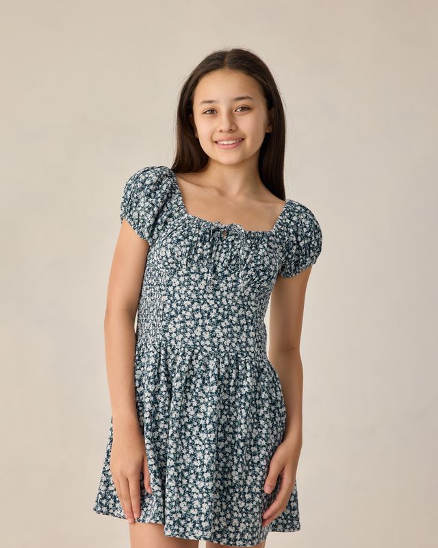 Navy Floral Alex Dress