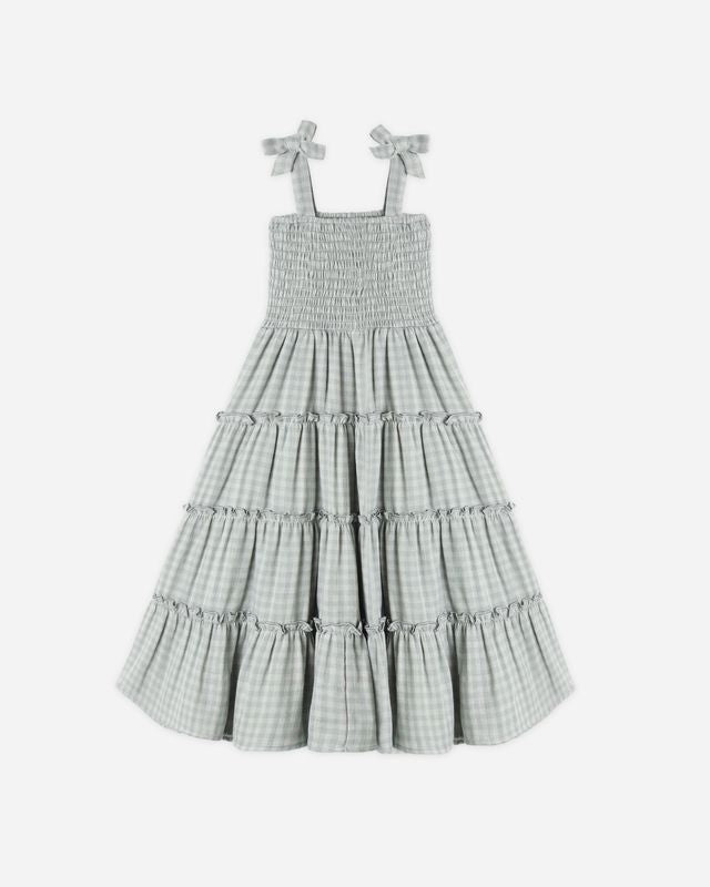 Green Gingham Taylor Dress