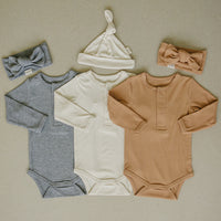 Cream Bamboo Snap Bodysuit