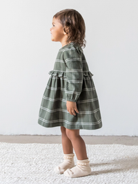 Cypress Plaid Ruffle Dress