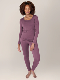 Burgundy Plum Jane Nursing Pajama Set