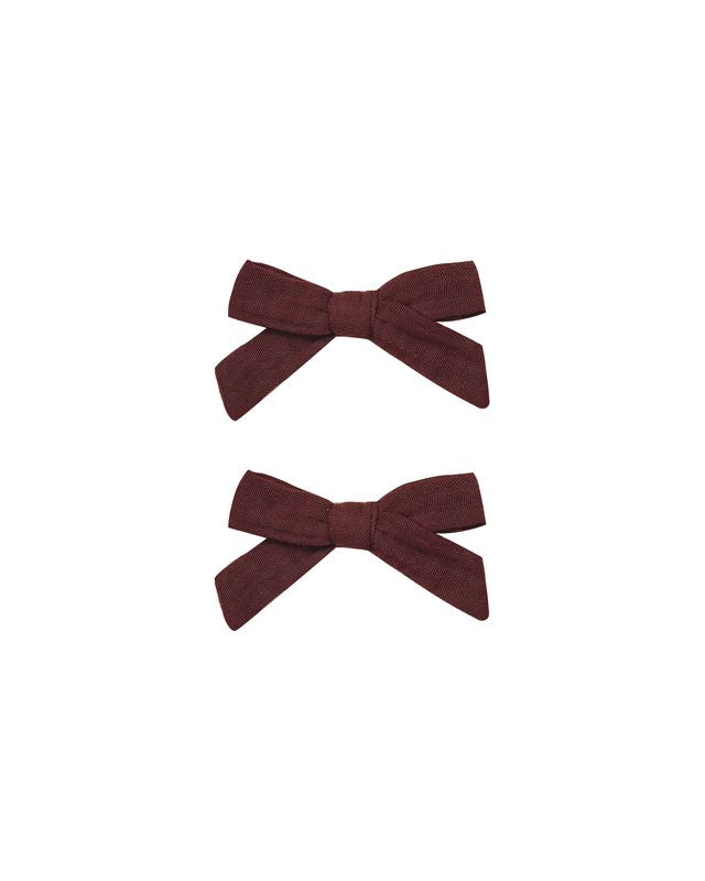 Burgundy Bows 2pk