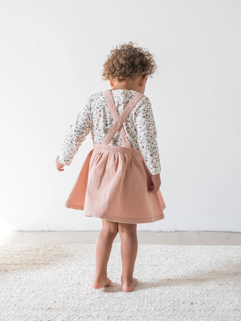 Fawn Corduroy Pinafore Dress