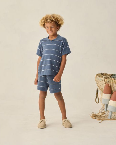 Navy Stripe Chandler Knit Short