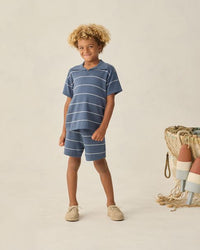 Navy Stripe Chandler Knit Short