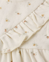 Petit Fleur Pointelle Ruffle Dress